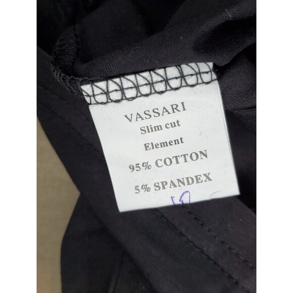 Vassari Los Angeles Black Blue Patch Design Small Short Sleeve Designer Shirt - Picture 12 of 12